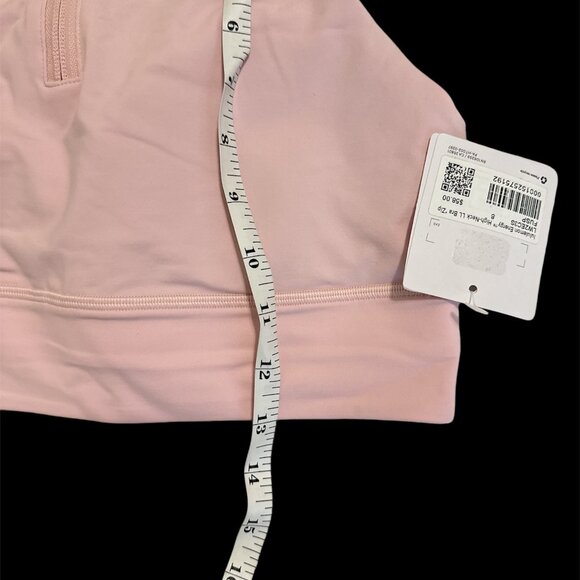*NWT, Lululemon, Women, Energy High Neck Bra with Zip, Sz 8, Soft Pink B … - Picture 3 of 5